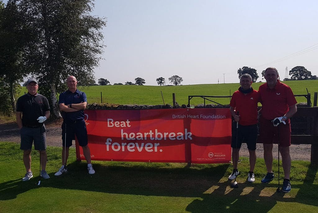 british heart foundation charity golf event