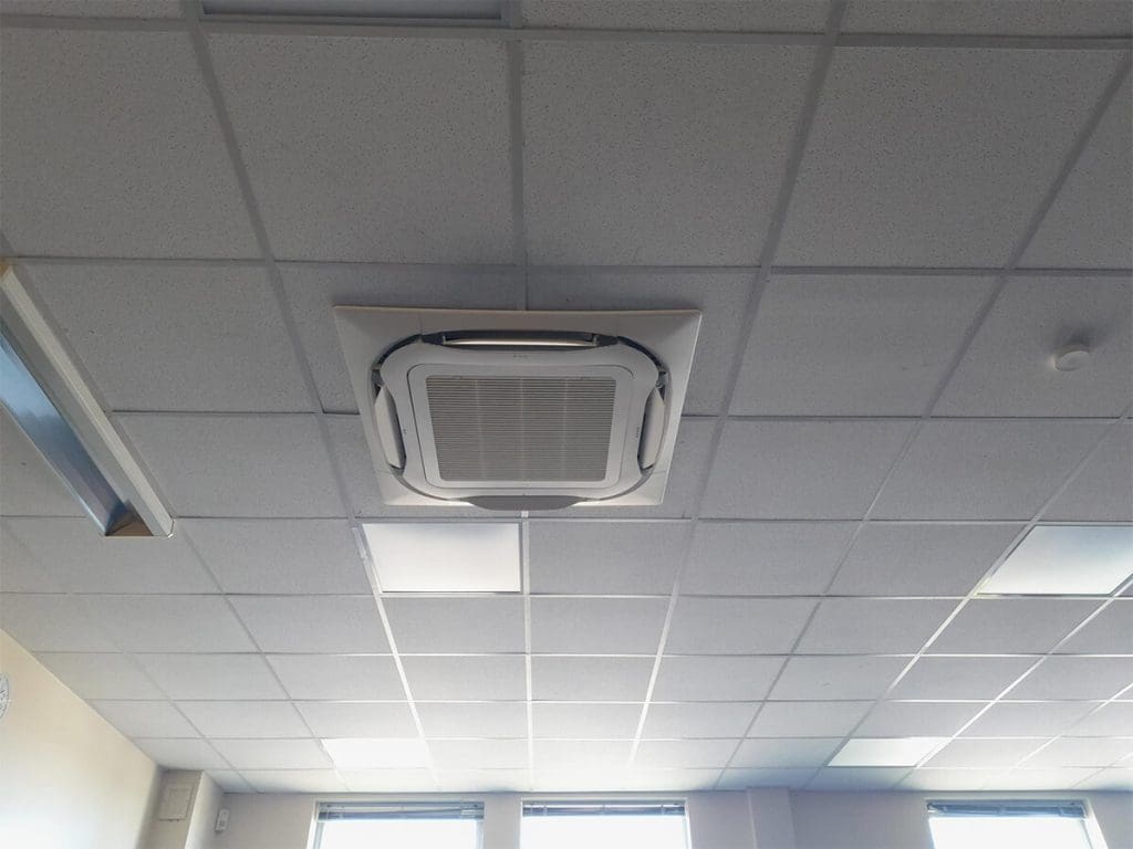 air conditioning installation for school