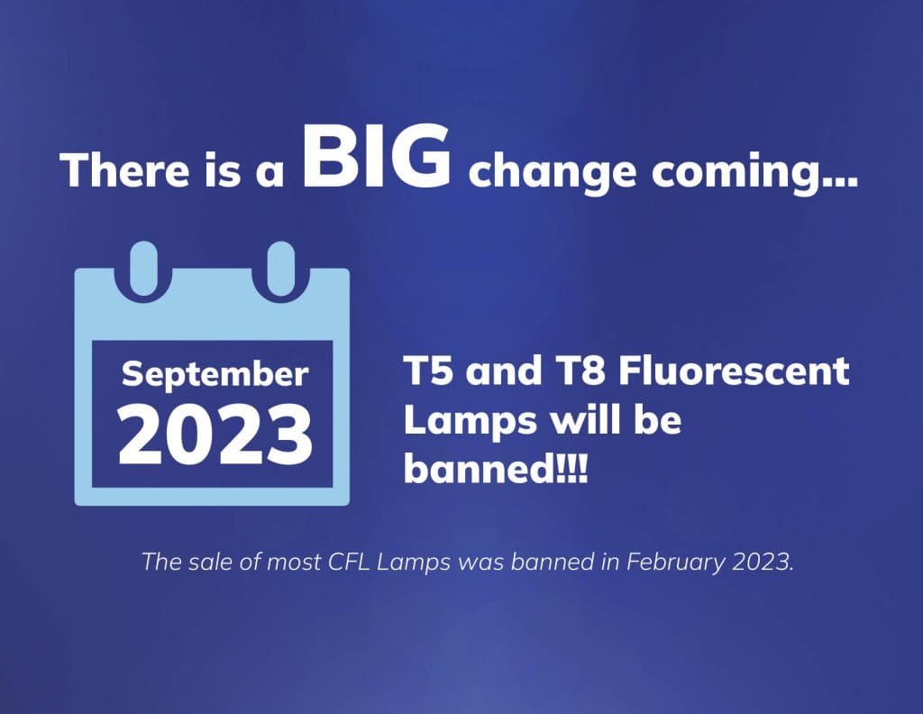 LED Lighting to replace flourescent lamps as ban is fast approaching