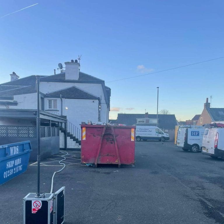 Gas line upgrade work for bar and restaurant.