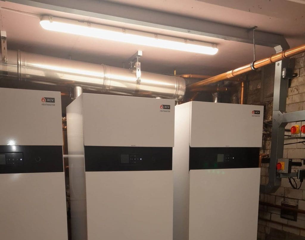 gas central heating system for hotel in Peebles