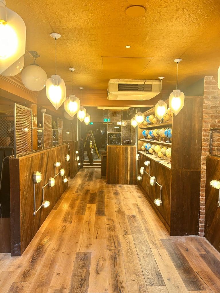 lighting upgrades for a bar in the city centre of Glasgow