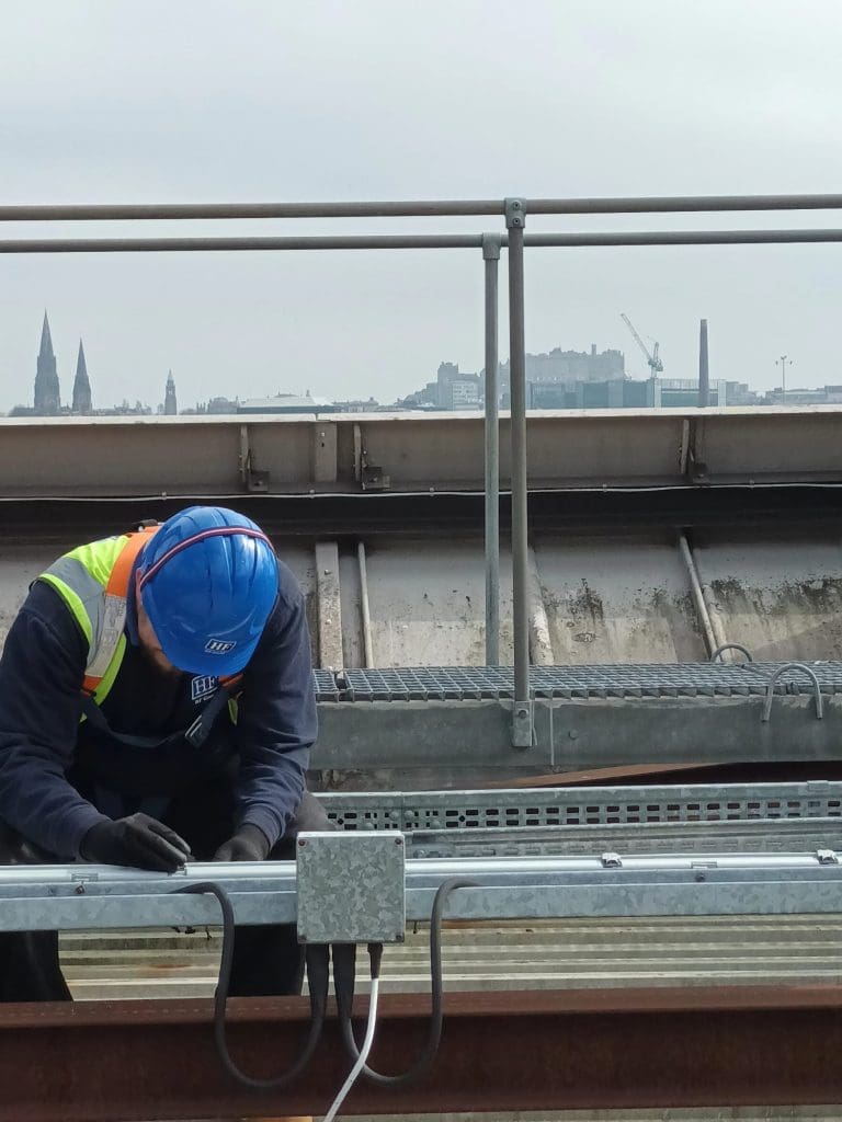 planned electrical maintenance of a site in Edinburgh
