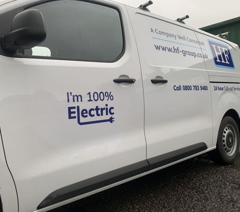one of our electric van fleet