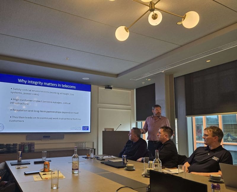 One of our project managers discussing why integrity matters in the telecommunications sector and how we can constantly improve.