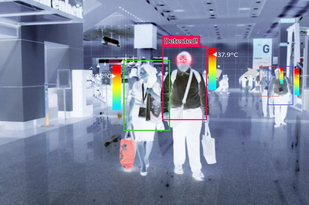 Thermal Imaging used in security systems and CCTV