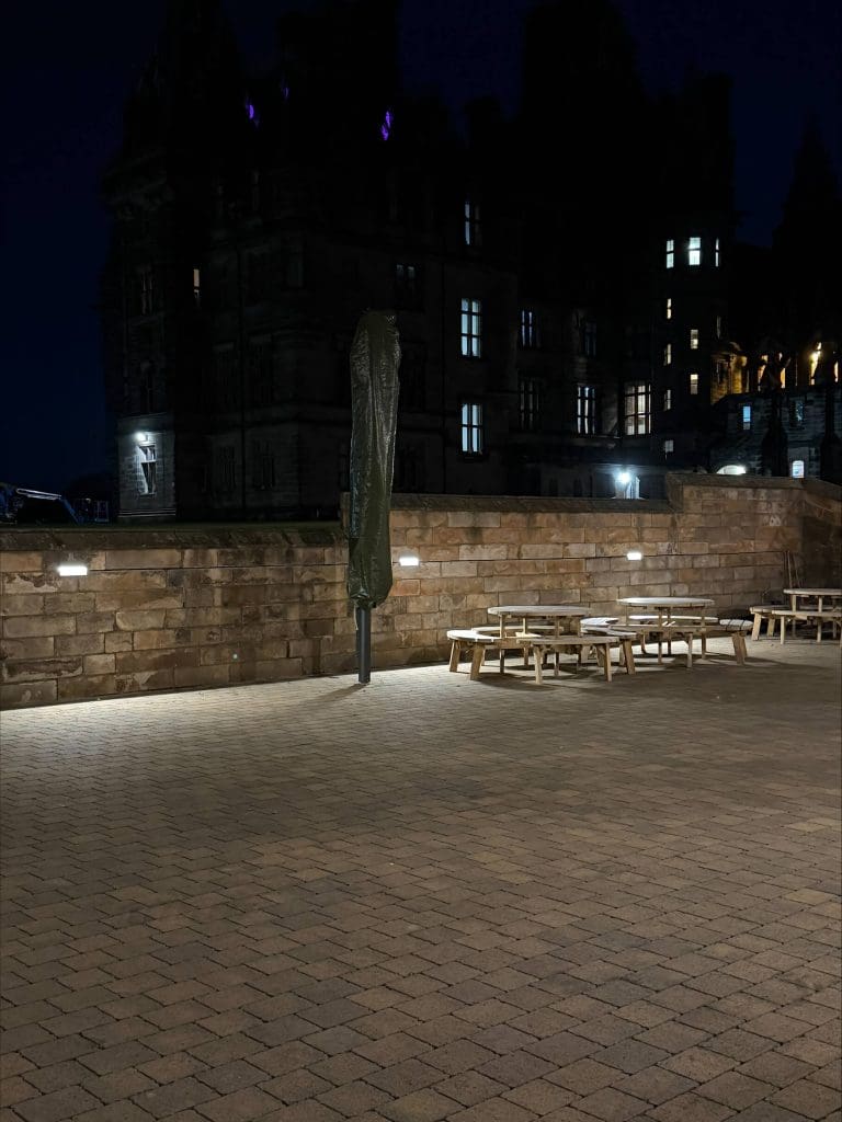 The new external lighting upgrades our electricians completed at Fettes College in Edinburgh.