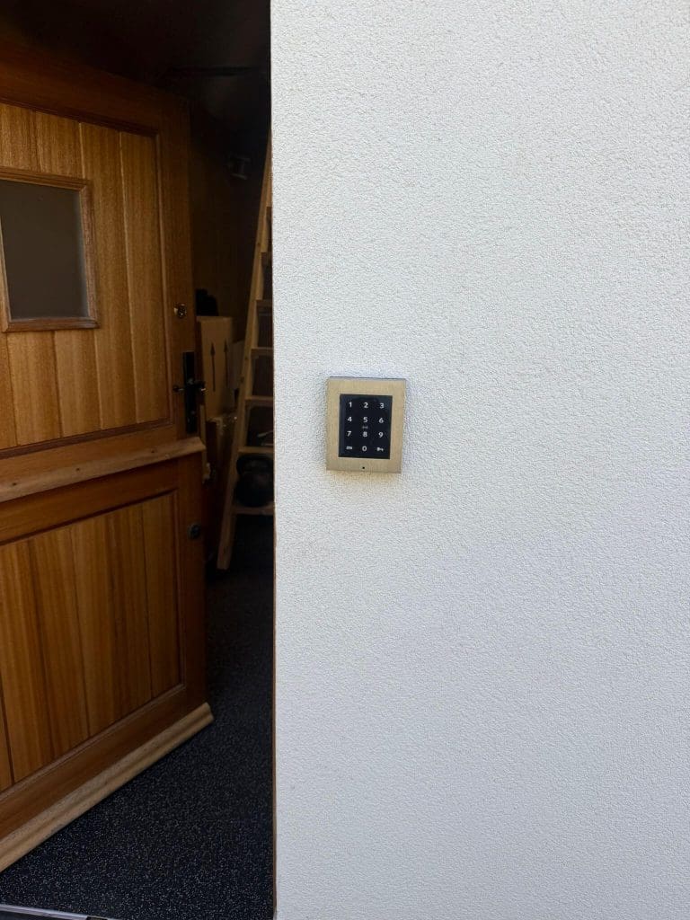 the control panel at the property we have installed a smart security system for.