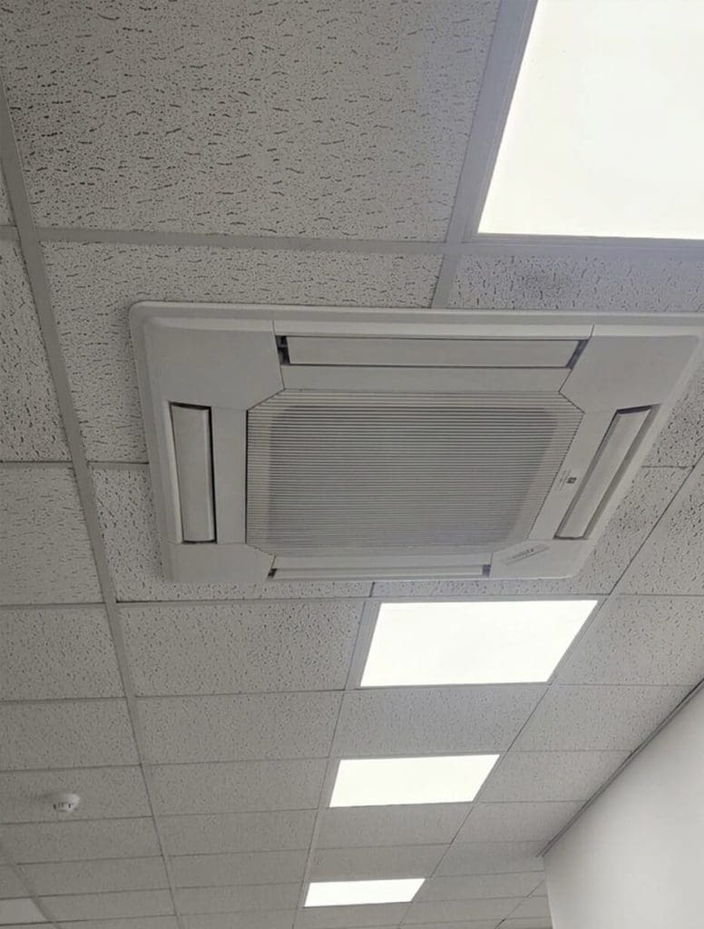 the new air conditioning system installed at Loch Lomond Distillery