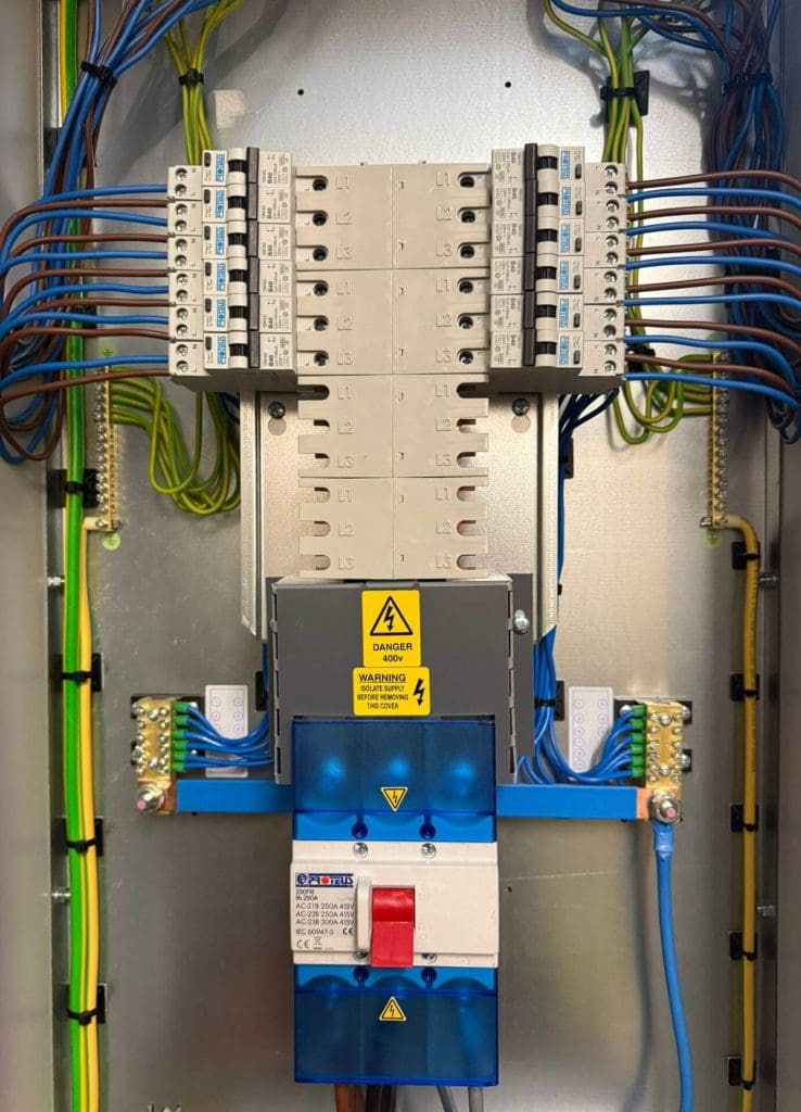 New distribution boards for the EV Chargers we have installed in Sunderland Car Park