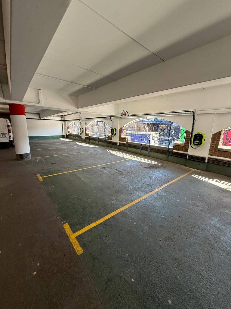 The 6 new EV Chargers we have installed for Connected Kerb in Sunderland Car Park