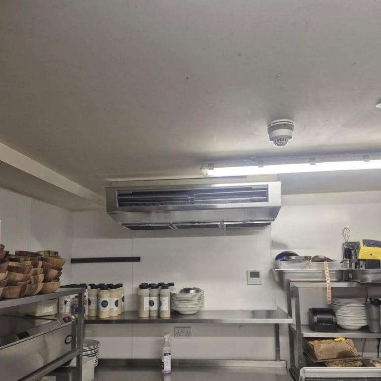 A new stainless steel Air Conditioning Unit we have fitted for a restaurant in Glasgow
