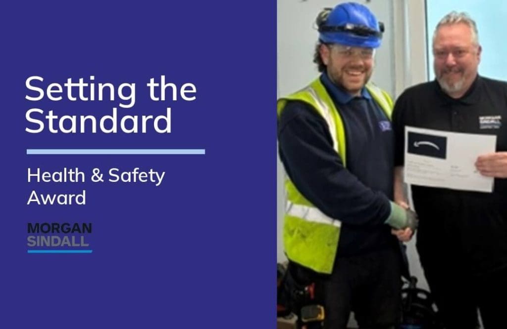 Congratultions to Ben on winning a site safety award at one of the projects HF is working on