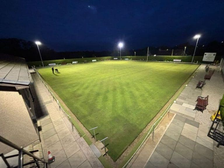 new led lighting upgrades at bowling club in Aberdeen