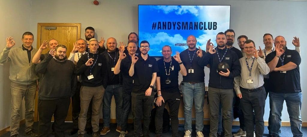 A great presentation from the team at Andy's Man Club
