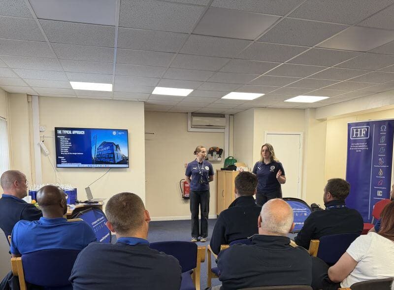 Thank you to Stockport Country FC for coming along to the Manchester Branch and talk to our team about health and wellbeing