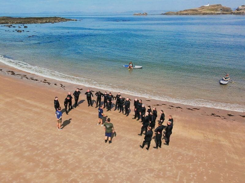 Sun sea and sand for the HF Hold Fast Challenge in East Lothian