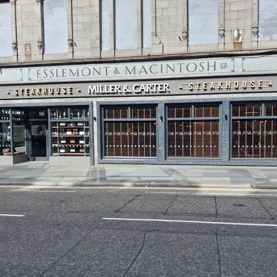Millar & Carter Restaurant Fit Out in Aberdeen