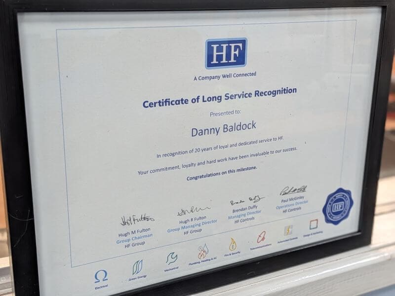 Danny Baldock celebrating 20 years