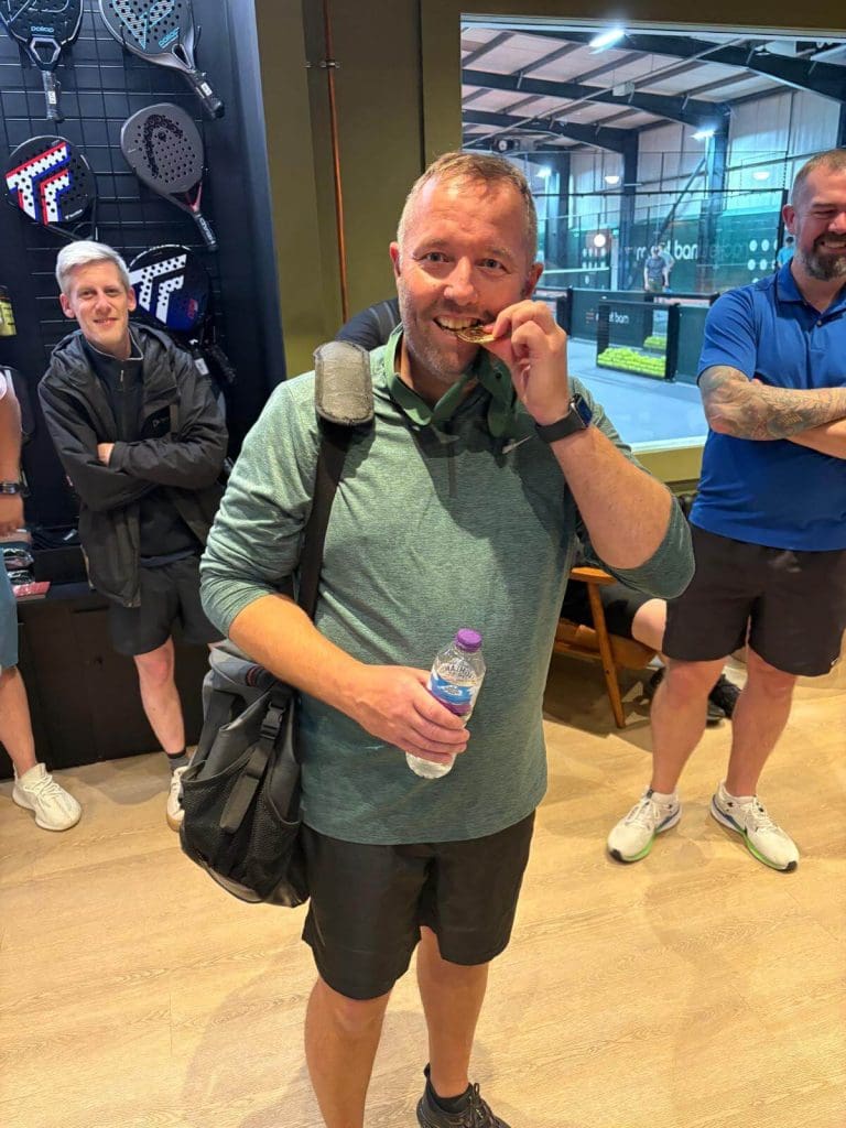 Barry celebrating a great HF night out