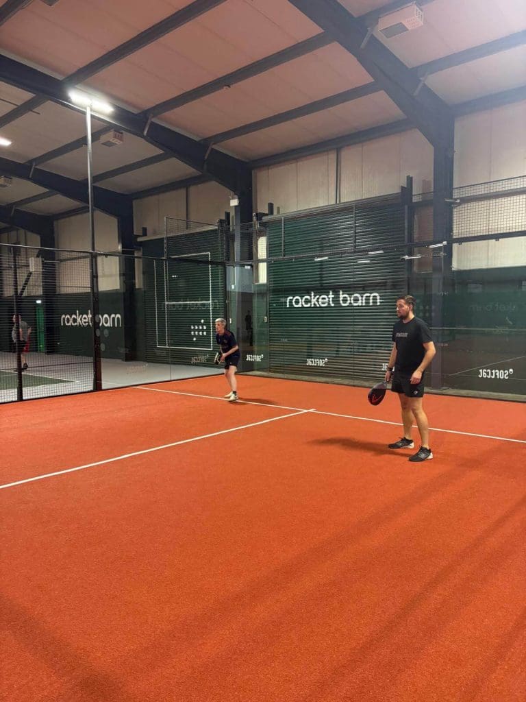 George from our Estimating Division and Jamie from Health & Safety taking on the competition at Padel in a great HF night out