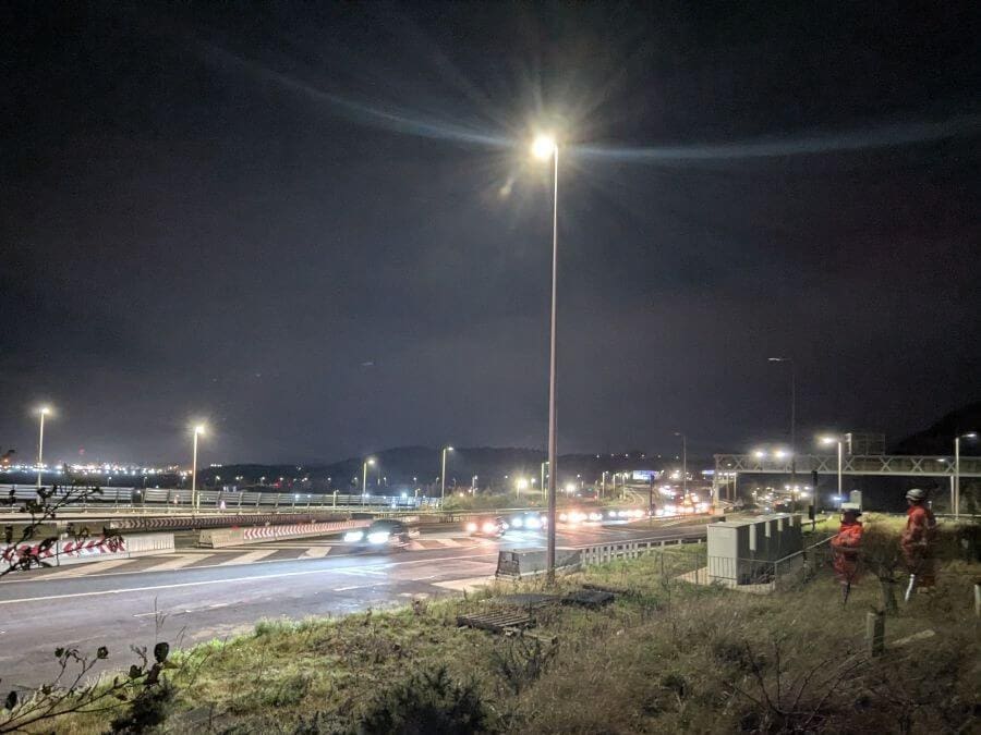 Live testing of the new VEVA Traffic Diversion barrier at Queensferry Crossing