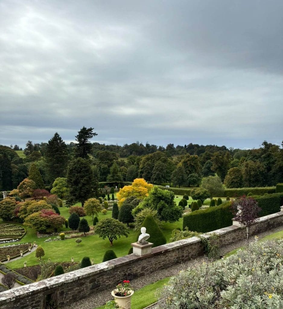 Views of the Gardens at Drummond Castle