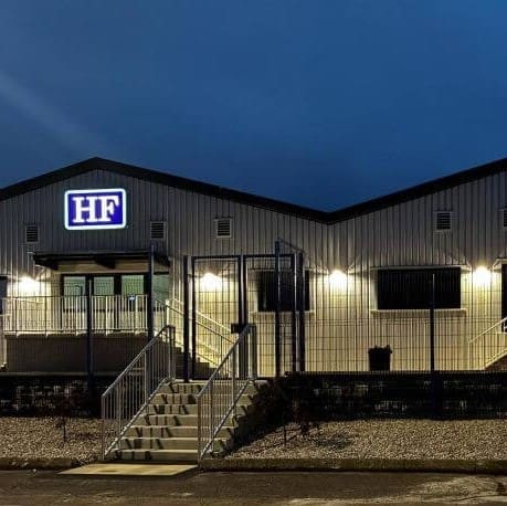 Energy efficient LED Lighting installed throughout the inside and outside of the building.