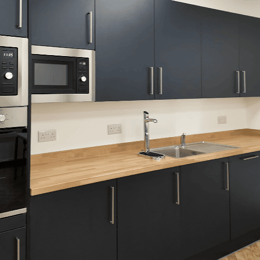 An entirely new office needs an entirely new kitchen including a Zip G5 boiling water tap